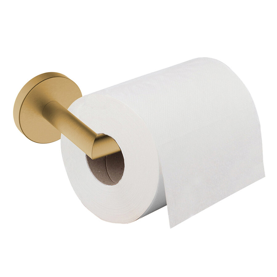 Toiletrolhouder Wiesbaden Alonzo Met Vaste Arm Geborsteld Messing