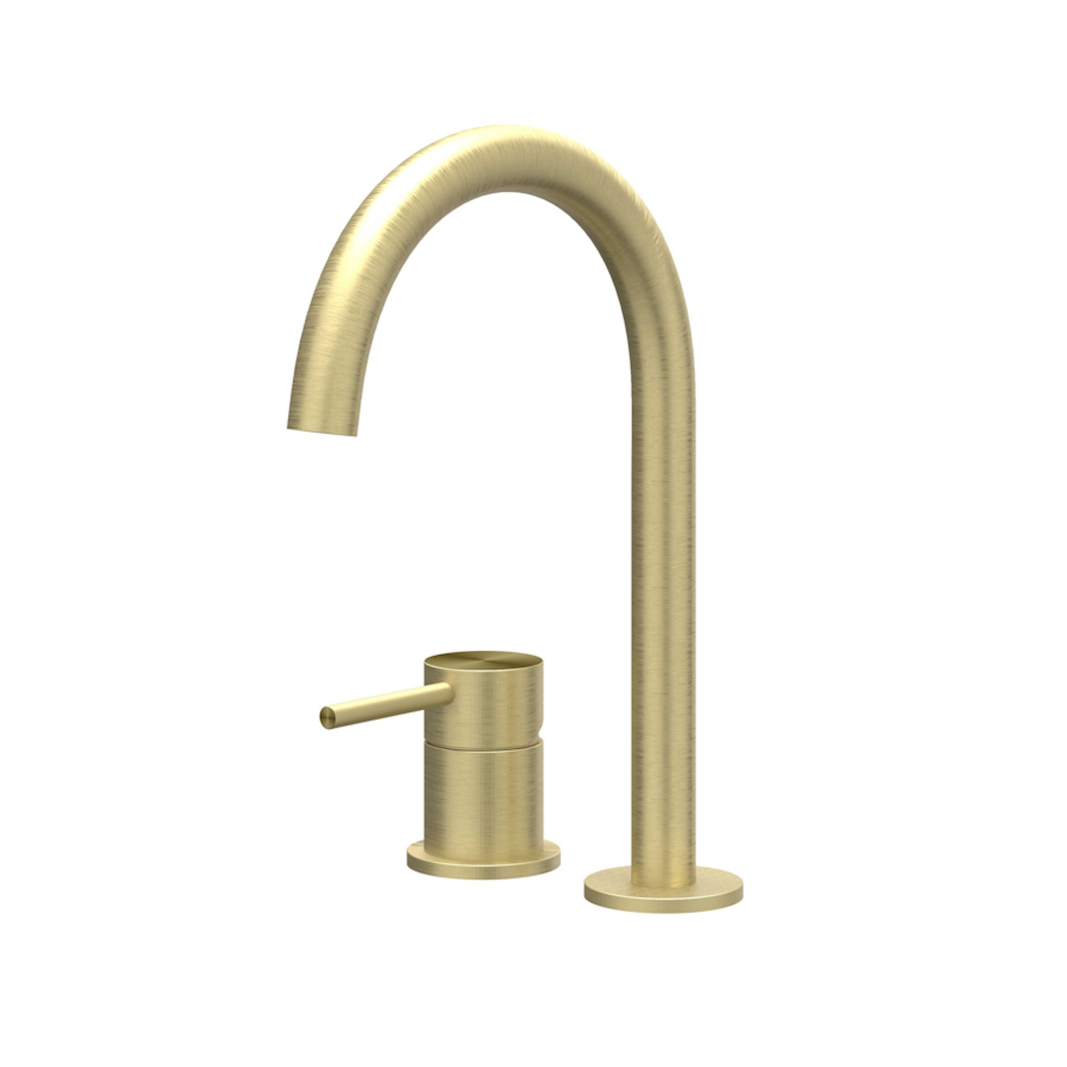Wastafelkraan IVY Concord Coldstart 2-gats RVS316 Geborsteld Mat Goud PVD IVY