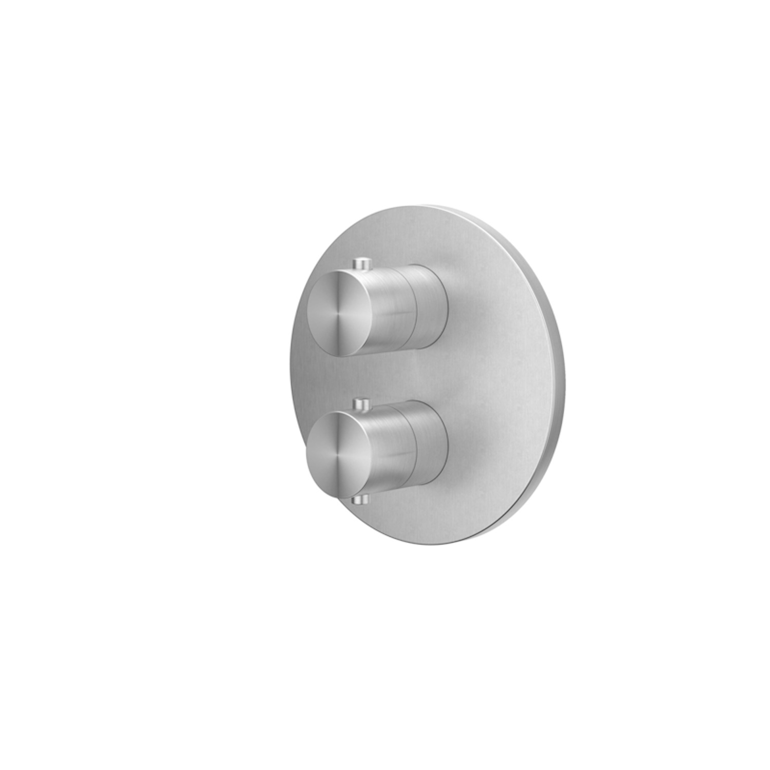 Afbouwdeel IVY Concord Inbouwthermostaat 2-Weg Met Rond Rozet Geborsteld RVS316 IVY