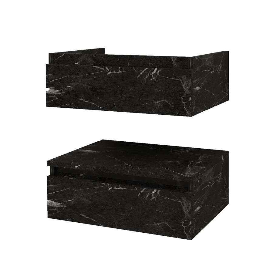 Onderkast BWS Venus 61x55x40 cm Zwart Marmer