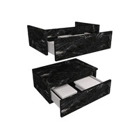 Onderkast BWS Venus 61x55x40 cm Zwart Marmer