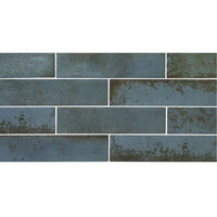 Wandtegel Magnetism Blue 6.3x25 cm (Prijs per M2)