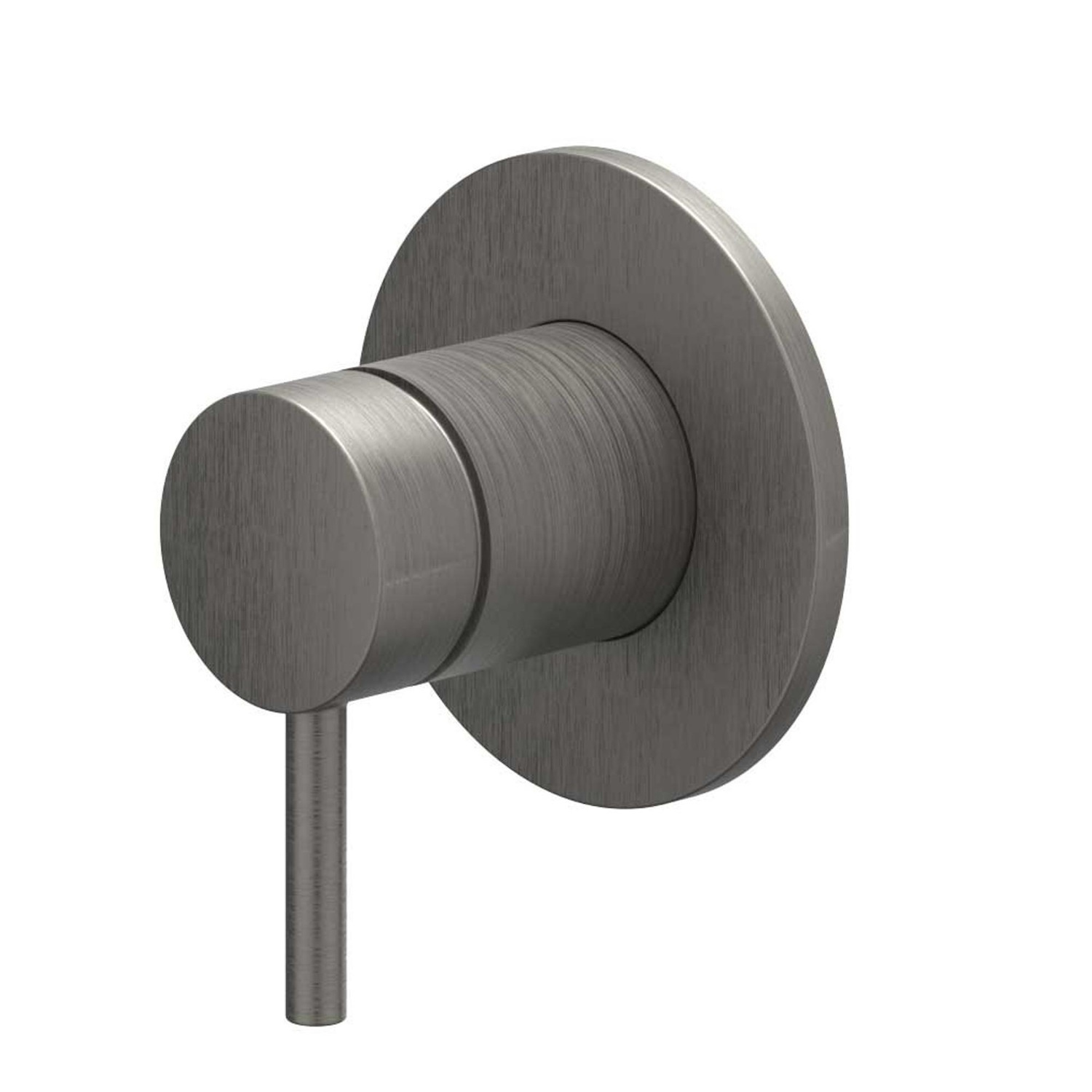 Afbouwdeel IVY Bond Inbouw douchemengkraan Met Ronde Rozet Geborsteld Metal Black PVD IVY