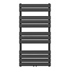 Boss & Wessing Handdoekradiator BWS Ress Middenaansluiting 681W 120x60 cm Zwart
