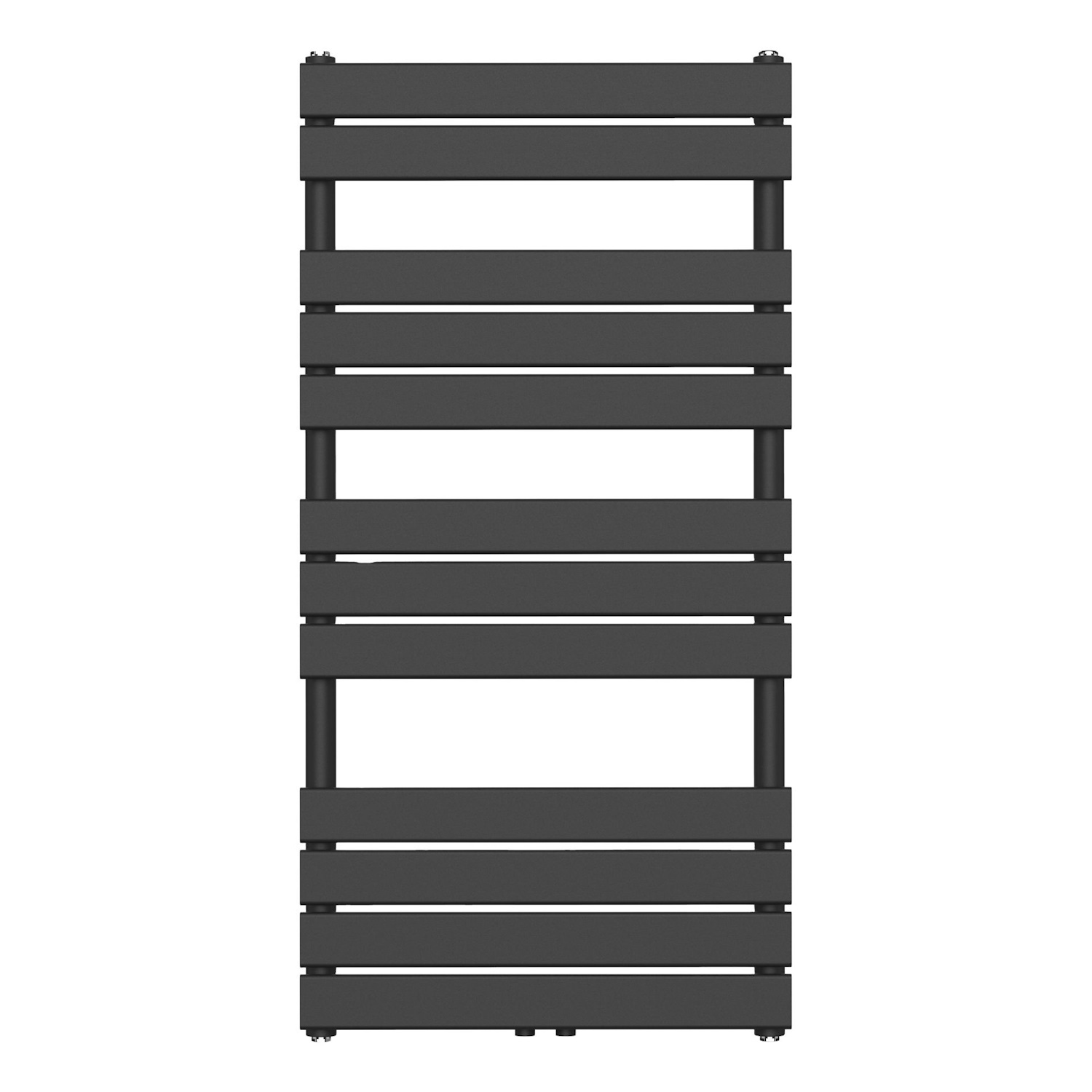 Handdoekradiator BWS Ress Middenaansluiting 681W 120x60 cm Zwart Boss & Wessing