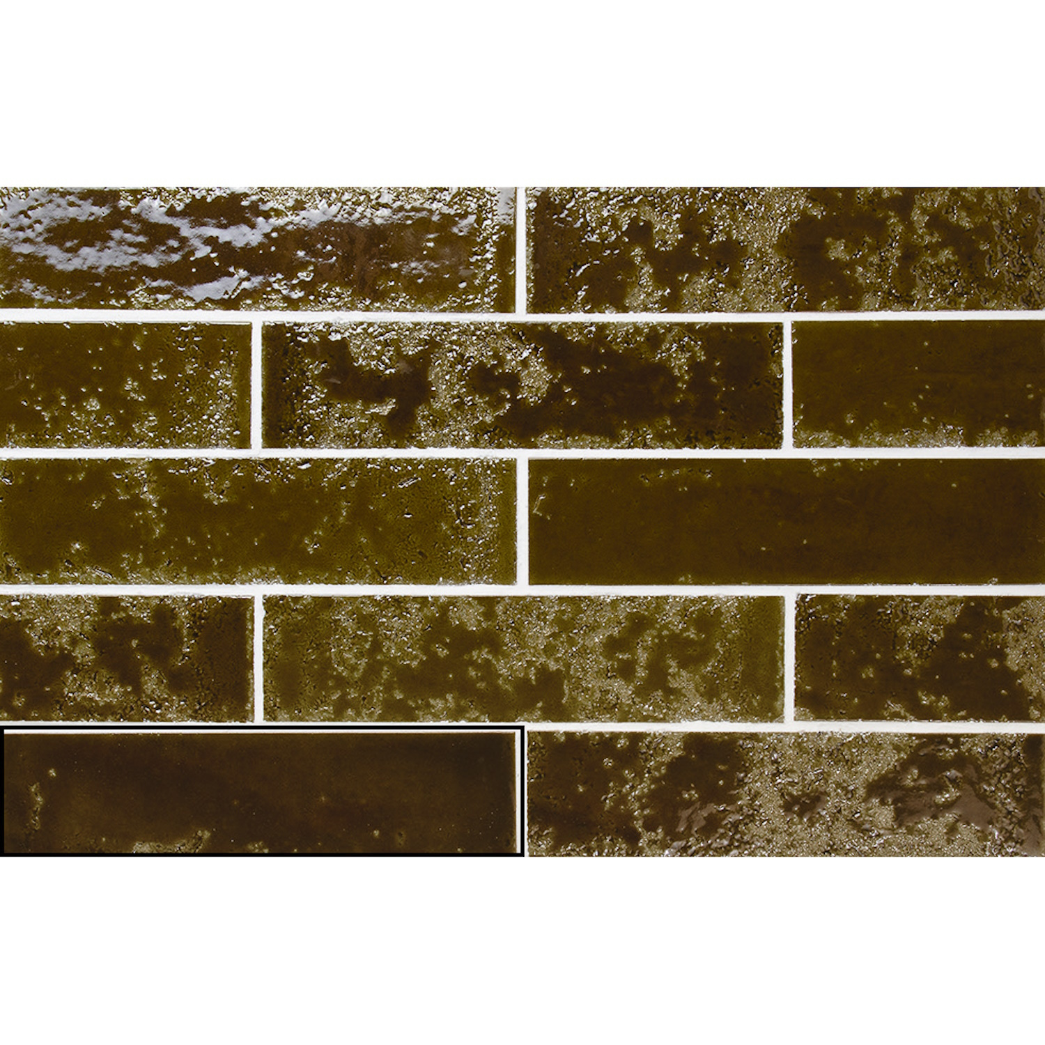 Wandtegel Stardos Pukka 6,4x26 cm Army Green Stardos