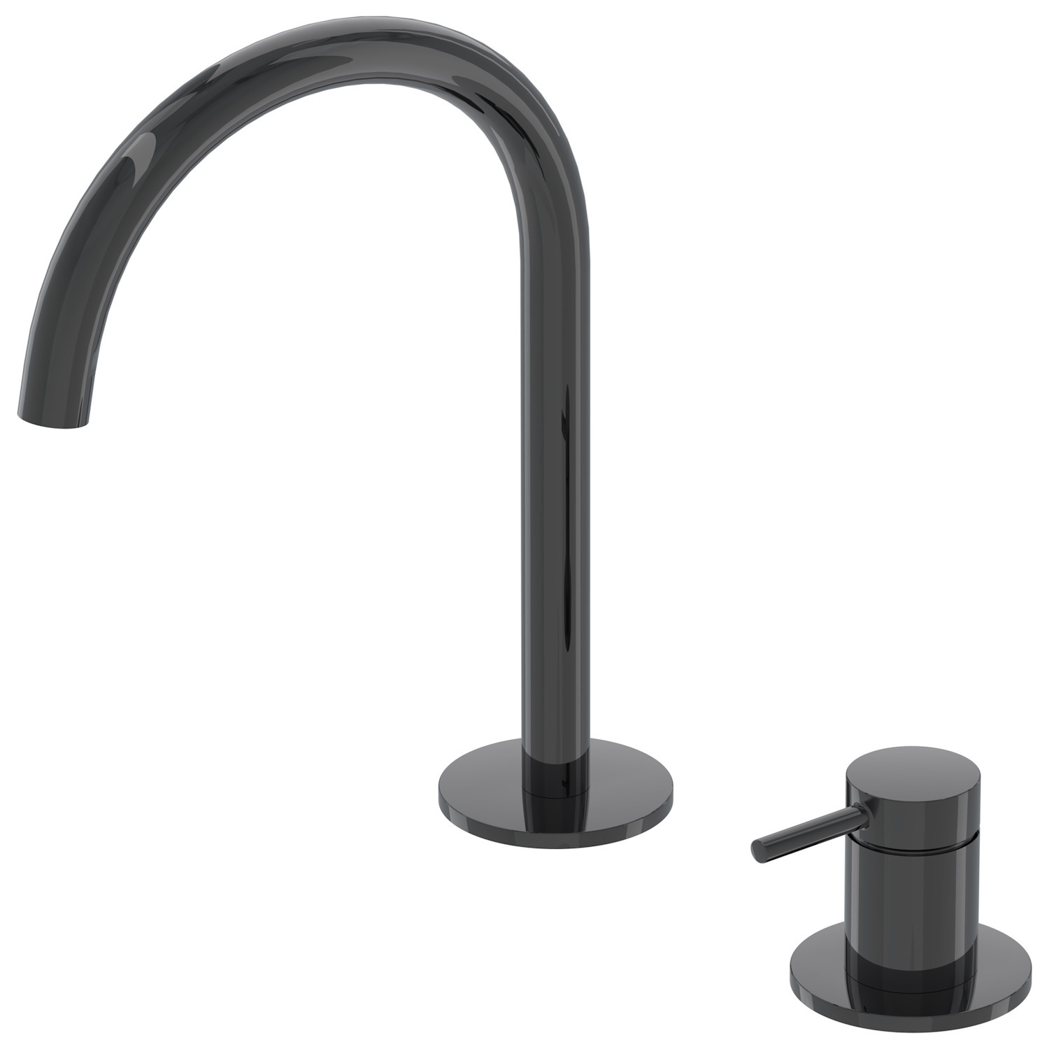 Wastafelkraan IVY Bond Coldstart 2-gats Zwart Chroom PVD IVY