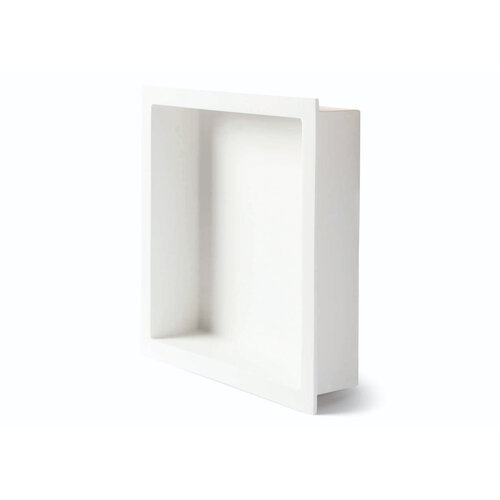 Inbouwnis Luca Sanitair Luva 29,5x29,5x7 cm Solid Surface Mat Wit 