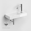 Clou Fonteinset Clou Mini Wash Me Incl. Toebehoren Rechts 7x45 Cm Glanzend Wit