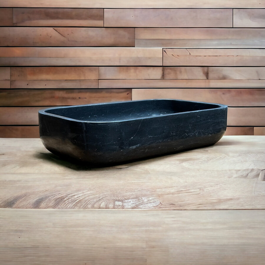 Waskom Casajoy Bold 55x36x12cm Natuursteen Rechthoek