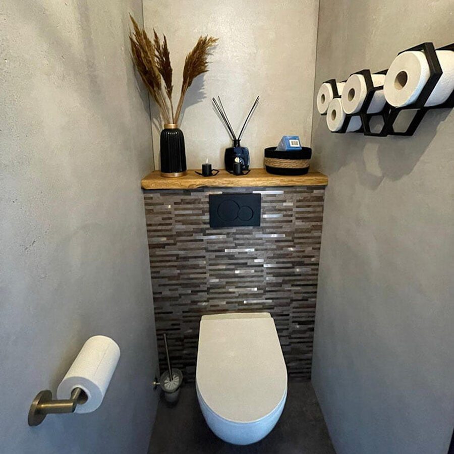 Mozaïek Isodeco Steenstrip Zelfklevend 29.2x29.7 cm Koper (Prijs Per Stuk)