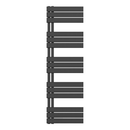 Handdoekradiator BWS Boss Links aansluiting 755W 160x50 cm Zwart 