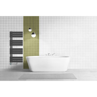 Handdoekradiator BWS Boss Links aansluiting 755W 160x50 cm Zwart
