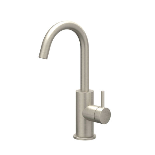 Wastafelkraan IVY Bond Draaibare Uitloop Coldstart Geborsteld Nickel PVD 