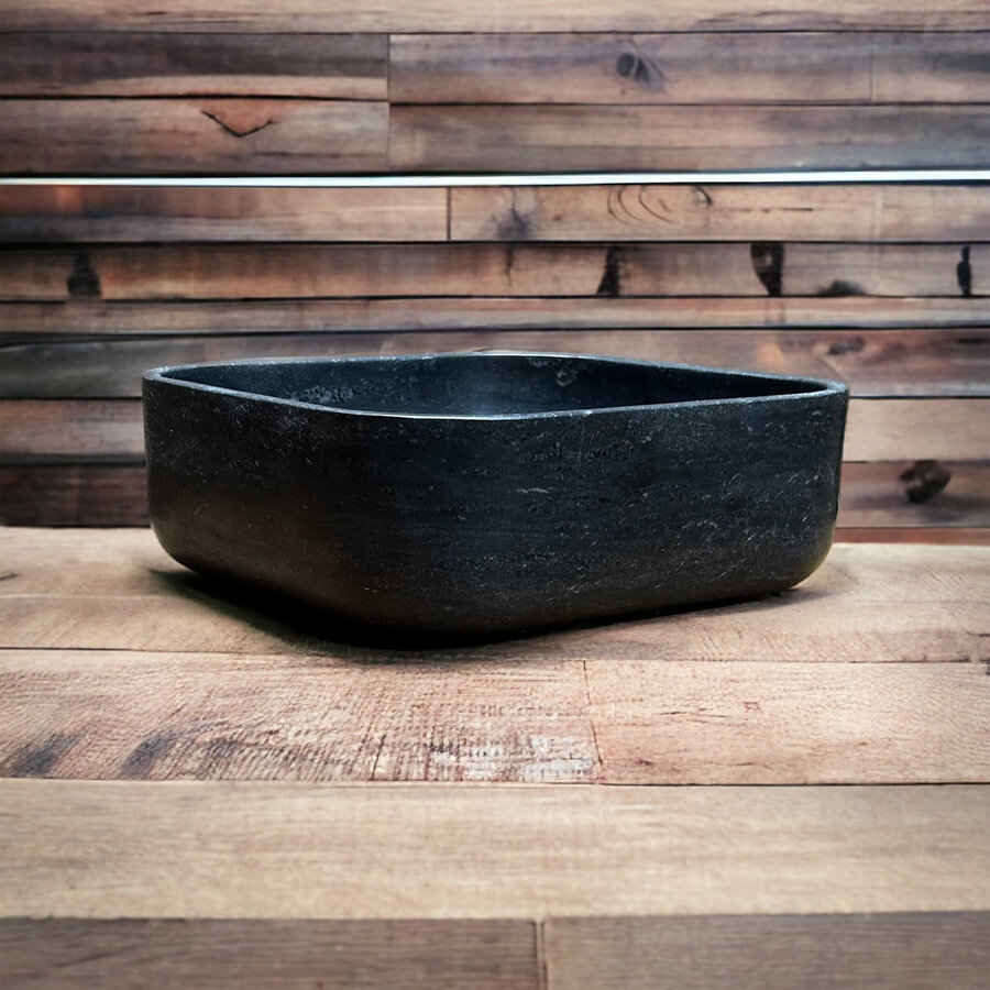 Waskom Casajoy Bold 36x36x12cm Natuursteen Vierkant