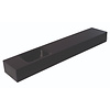 Fontein Luca Sanitair Lea 120x22x12 cm Solid Surface Links Zonder Kraangat Mat Antraciet