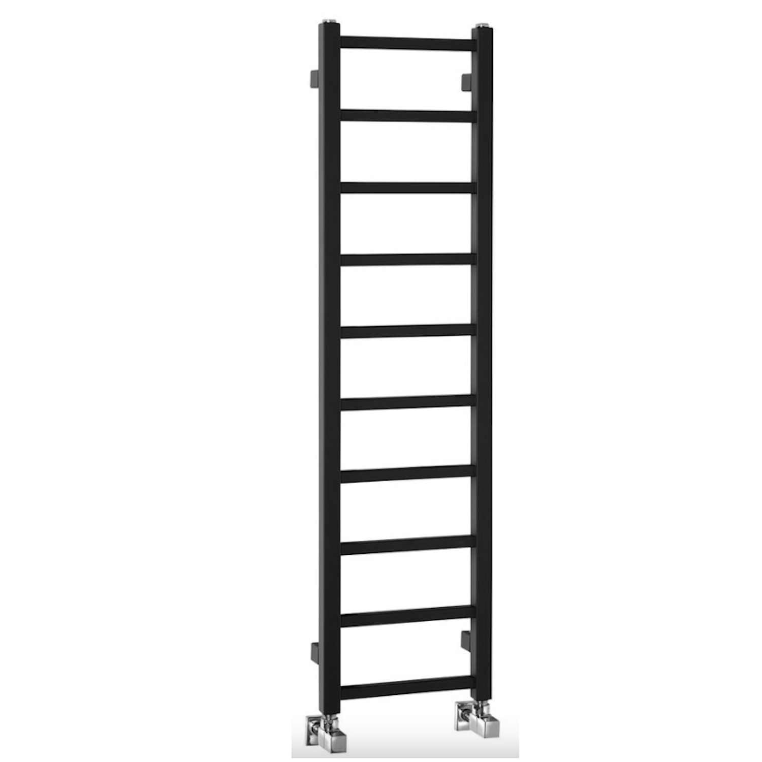 Designradiator Sapho Metro Light 30x114 cm Mat Zwart Sapho