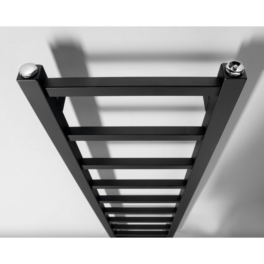 Designradiator Sapho Metro Light 30x114 cm Mat Zwart