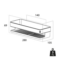 Douchemand Tiger Cooper 28 cm Goud Zwart
