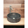 Casajoy Waskom Casajoy Kenzo Rond 36cm Natuursteen Ribbelrand