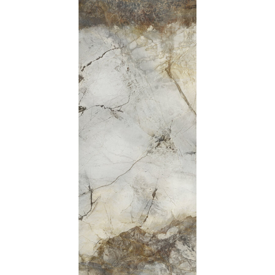 Wandtegel Ape Grupo Gold Hard 120x280 cm Gepolijst Wit Marmerlook (Prijs per M2)