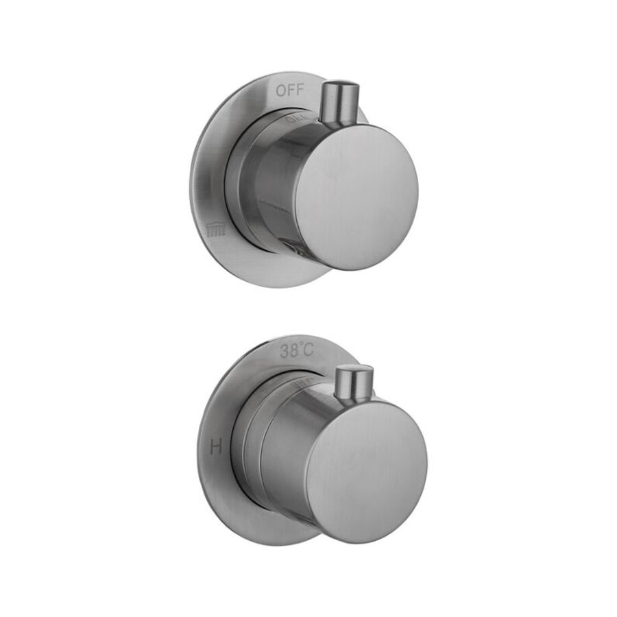 Badset Inbouw Sanilux Hops Met Box Thermostaat Muurbevestiging Gunmetal