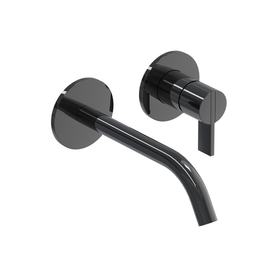 Inbouw Wastafelmengkraan IVY Pact 2-gats Coldstart Zwart Chroom PVD