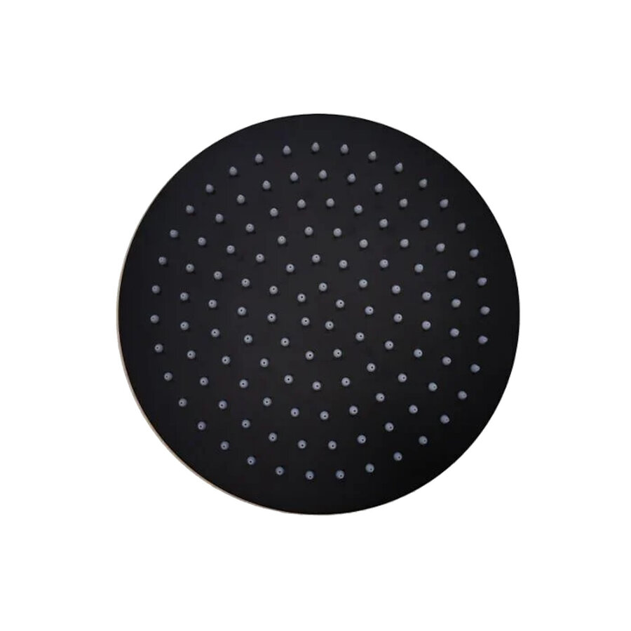Hoofddouchekop Sanilux Disk Rond 20 cm Mat Zwart