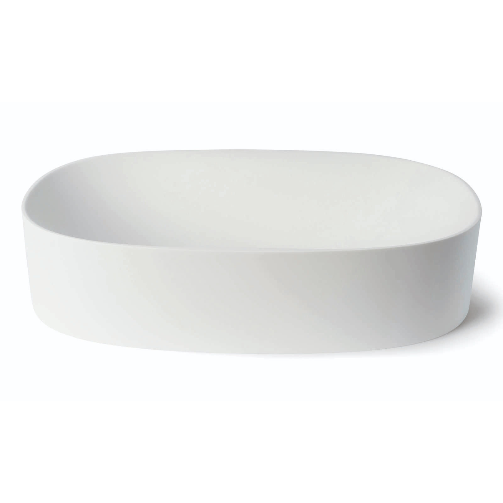Waskom Luca Sanitair Tate 55x35x12,5 cm Solid Surface Mat Wit Luca Sanitair
