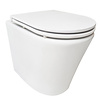 Rimless Wandcloset BWS Atsev Mat Wit Met Flatline Toiletzitting Softclose En Quick Release Mat Wit