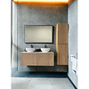 Casajoy Badmeubel Casajoy Bold Topblad Wit Onderkast 120 cm Met Strepen Eiken