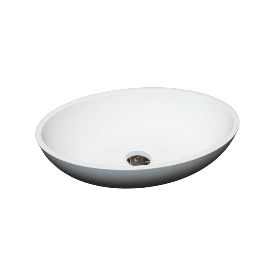 Waskom Loutro Marina Rechthoek 48x32.5x12 cm Hoogglans Wit