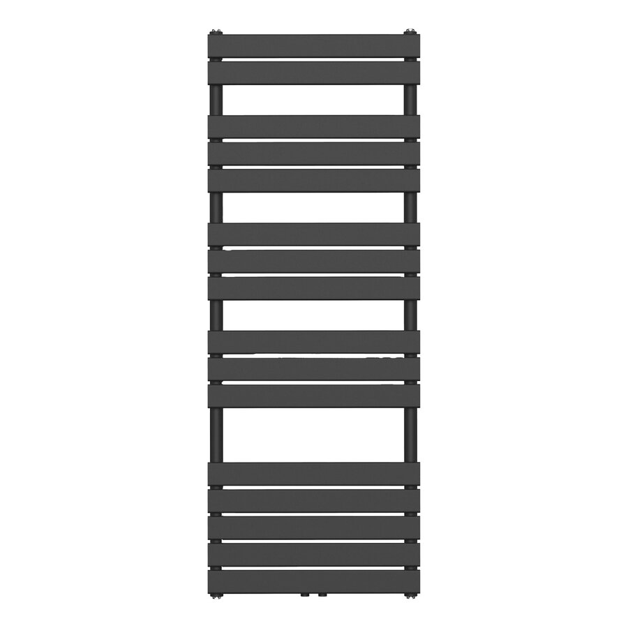 Handdoekradiator BWS Ress Middenaansluiting 160x60 cm Zwart