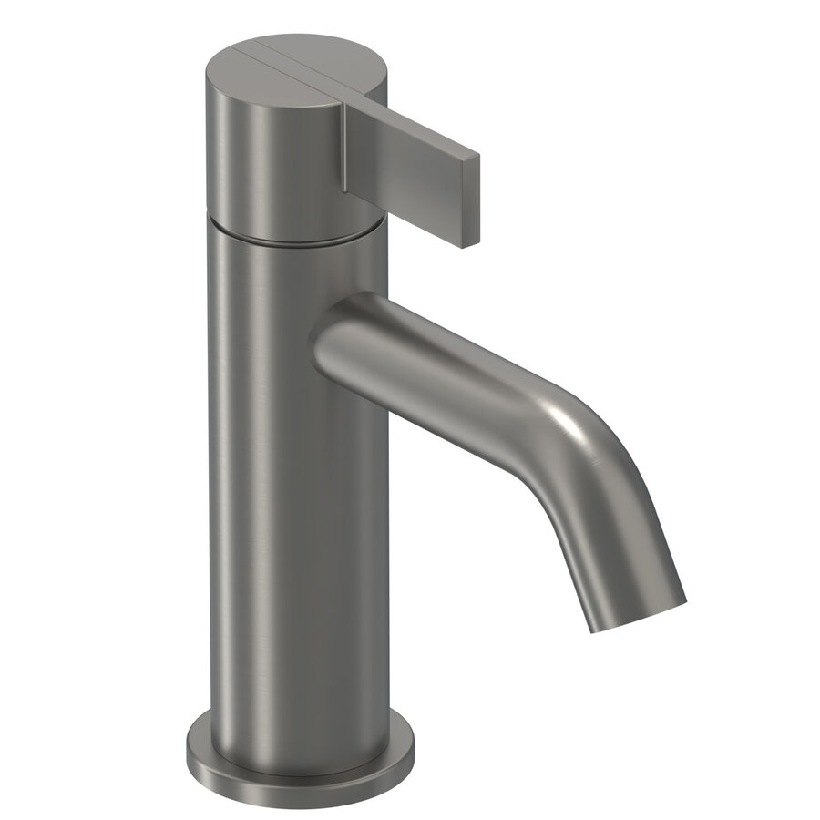 Wastafelkraan IVY Pact Model S Coldstart Geborsteld Metal Black PVD