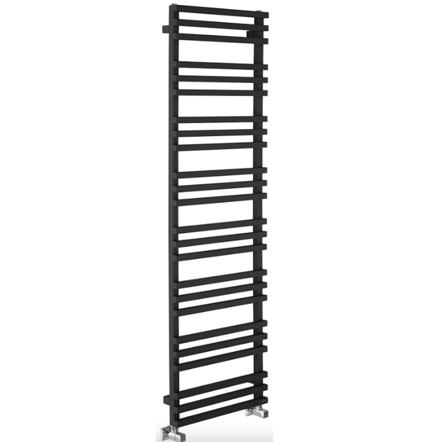 Designradiator Sapho Fantina Recht 50x164,7 cm 495W Mat Zwart Sapho