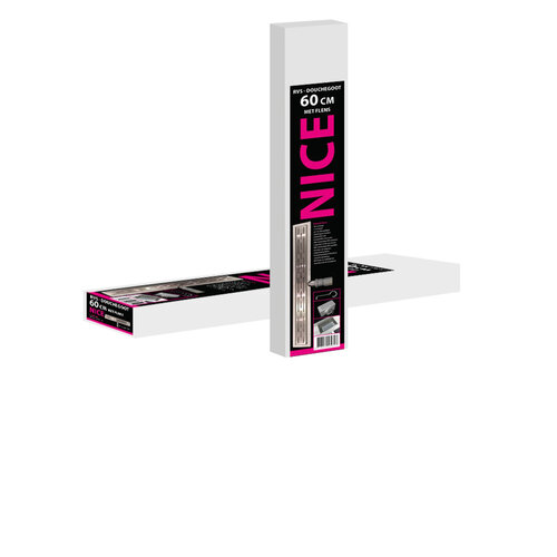 Douchegoot Best Design Nice Met Flens 60cm RVS 