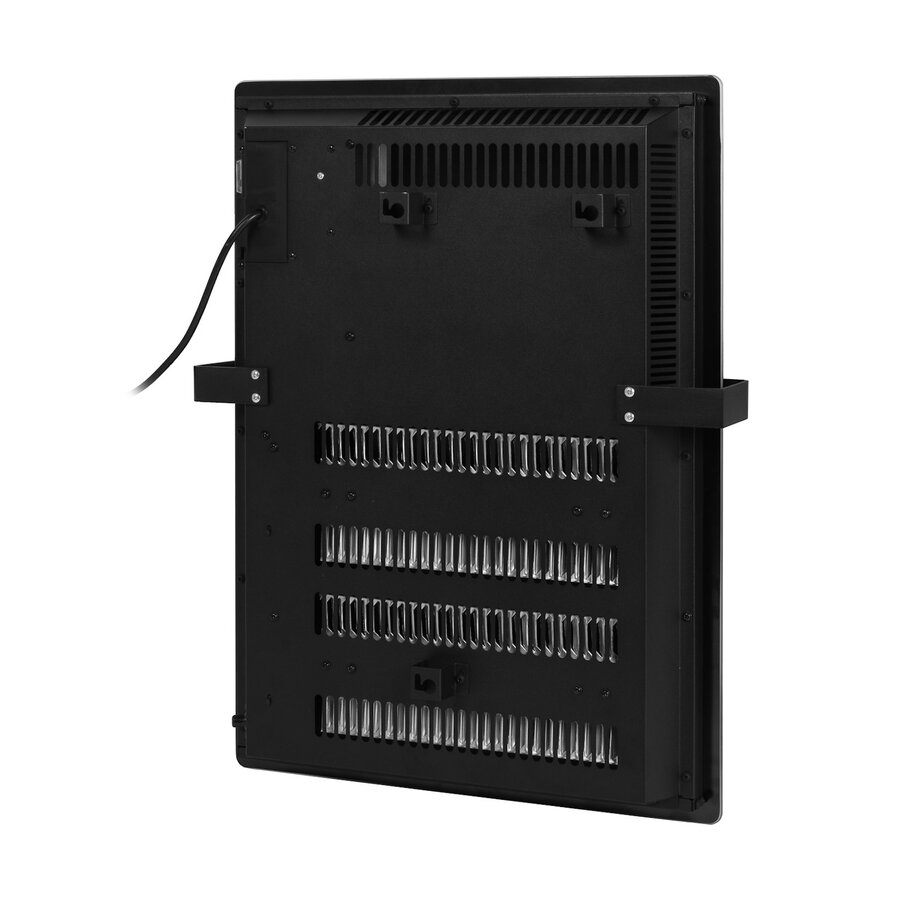 Convector Verwarming Eurom Alutherm Verre 800W Voor in de Badkamer met Wi-Fi en Glazen Behuizing Zwart