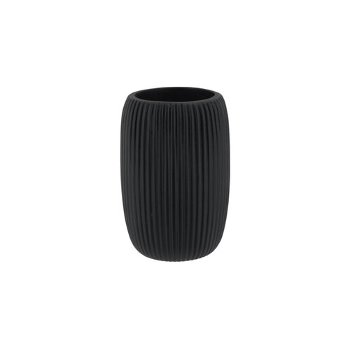 Beker Haceka Ribbel Zwart 