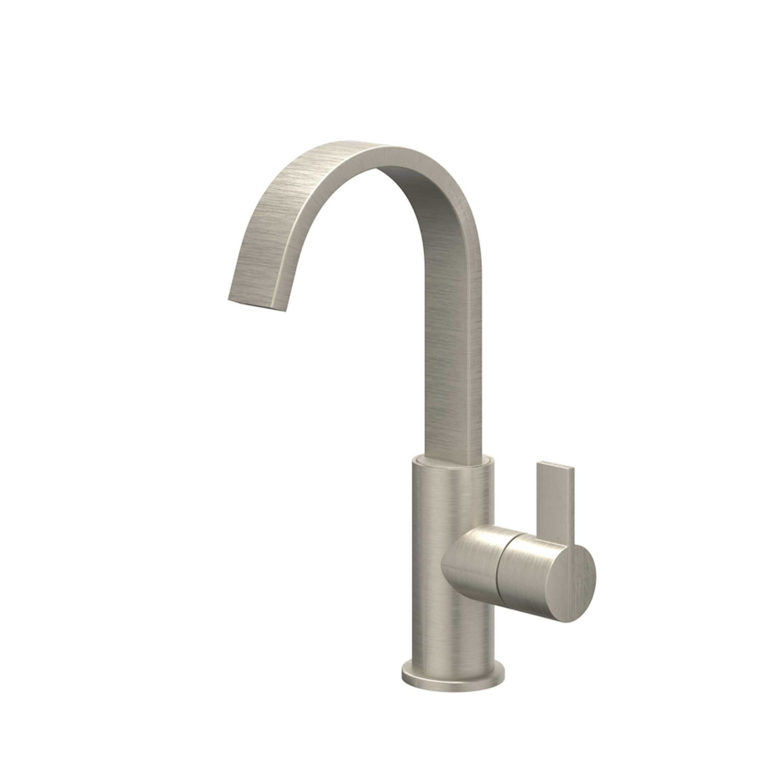 Wastafelkraan IVY Pact Coldstart Draaibare Cascade Geborsteld Nickel PVD IVY