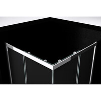 Best-Design "Project" Douche Hoekinstap 100x100x190cm Glas 5mm Aluminium Profiel