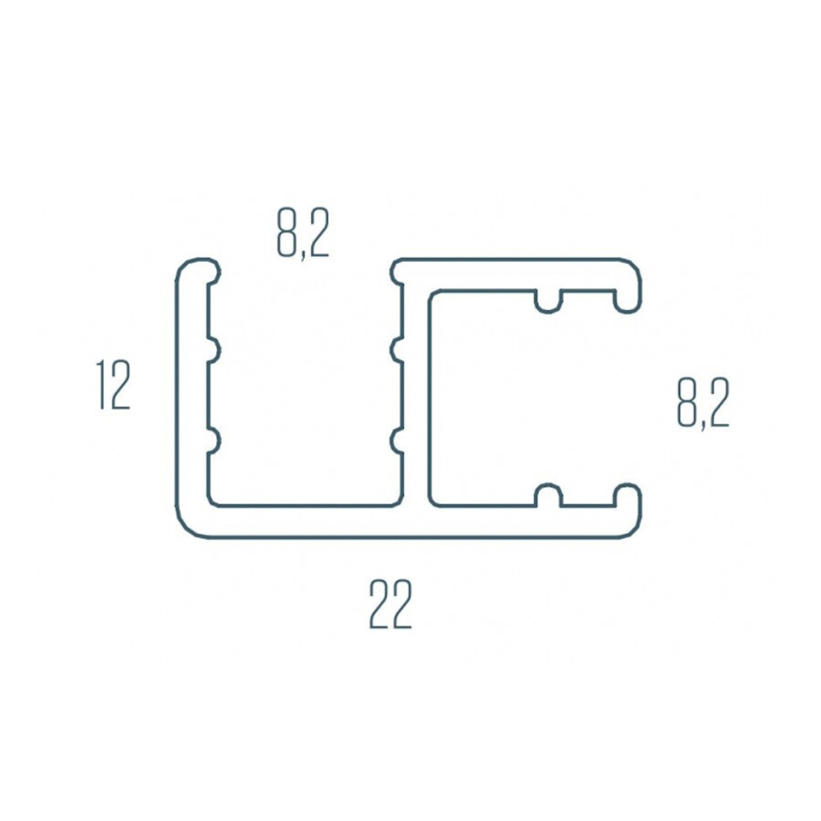 Hoekprofiel Van Rijn Products 13-22 x 200 cm