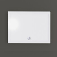 Douchebak BWS Nua Rechthoek Acryl 90x75 cm Wit Inclusief Plint