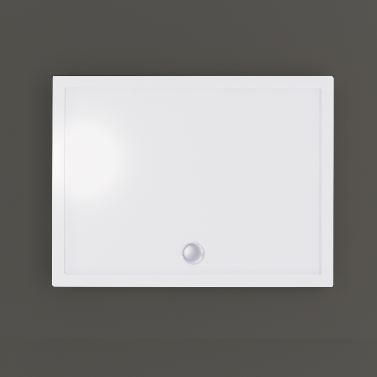 Douchebak BWS Nua Rechthoek Acryl 90x75 cm Wit Inclusief Plint Boss & Wessing