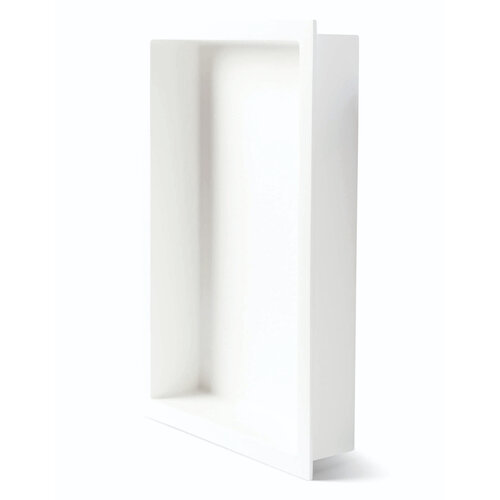 Inbouwnis Luca Sanitair Luva 44,5x29,5x7 cm Solid Surface Mat Wit 