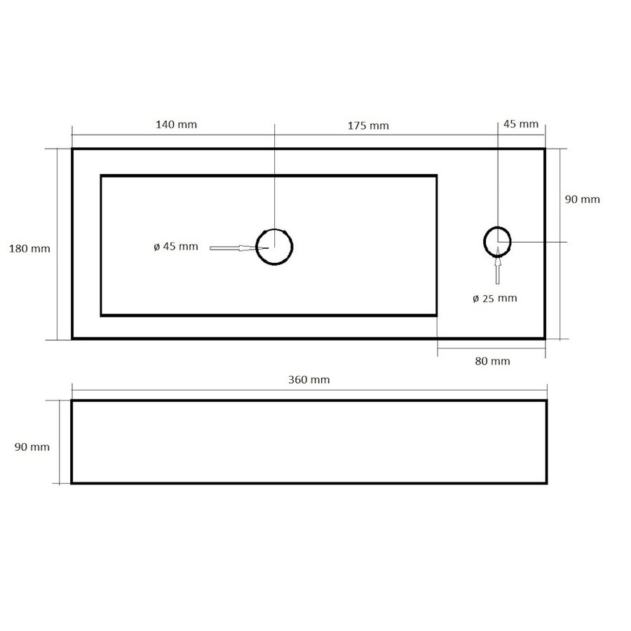 Fonteinpack Best Design Nancy Mini Block Rechts Mat Goud