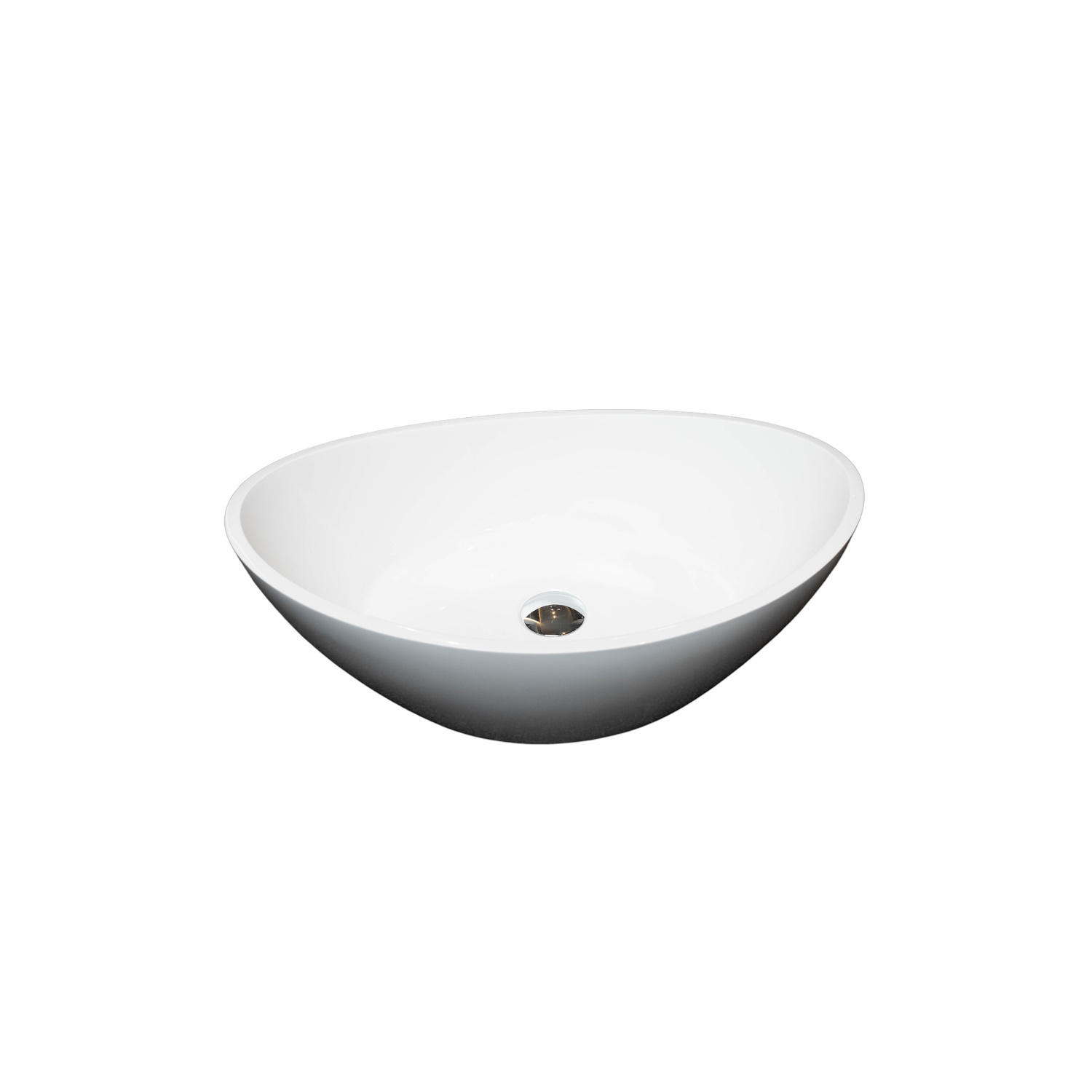 Waskom Loutro Palm Beach M Rechthoek 55x34x14.3 cm Hoogglans Wit Loutro