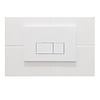Qeramiq Bedieningsplaat Qeramiq Push Met DualfFush Frontbediening ABS Rechthoek Glans Wit
