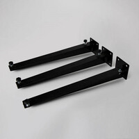 Steunenset Gecoat tbv Palermo 140-160 cm Zwart