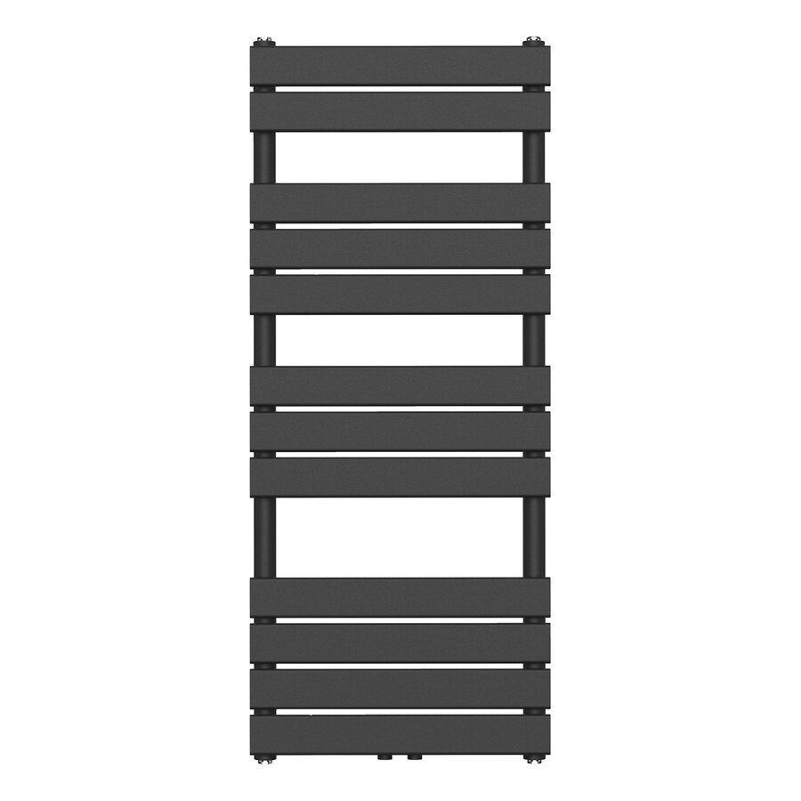Handdoekradiator BWS Ress Middenaansluiting 681W 120x50 cm Zwart