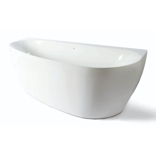 Back To Wall Bad Luca Sanitair Primo Acryl 170x78x60 cm Incl. Afvoerset Glans Wit 